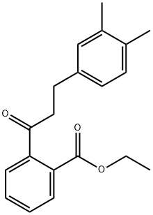 2'-CARBOETHOXY-3-(3,4-DIMETHYLPHENYL)PROPIOPHENONE 结构式