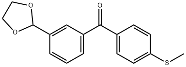 3-(1,3-DIOXOLAN-2-YL)-4'-THIOMETHYLBENZOPHENONE 结构式