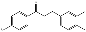 4'-BROMO-3-(3,4-DIMETHYLPHENYL)PROPIOPHENONE 结构式