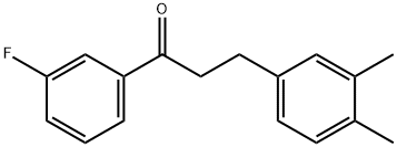 3-(3,4-DIMETHYLPHENYL)-3'-FLUOROPROPIOPHENONE 结构式