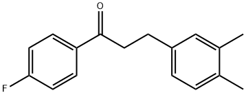 3-(3,4-DIMETHYLPHENYL)-4'-FLUOROPROPIOPHENONE 结构式