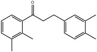 2',3'-DIMETHYL-3-(3,4-DIMETHYLPHENYL)PROPIOPHENONE 结构式