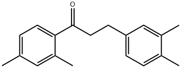 2',4'-DIMETHYL-3-(3,4-DIMETHYLPHENYL)PROPIOPHENONE 结构式