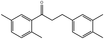 2',5'-DIMETHYL-3-(3,4-DIMETHYLPHENYL)PROPIOPHENONE 结构式