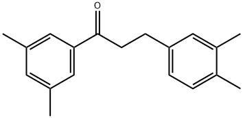 3',5'-DIMETHYL-3-(3,4-DIMETHYLPHENYL)PROPIOPHENONE 结构式