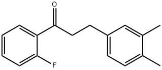 3-(3,4-DIMETHYLPHENYL)-2'-FLUOROPROPIOPHENONE 结构式