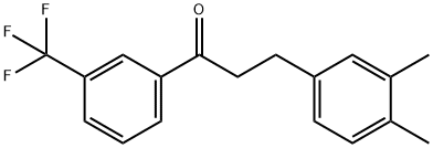 3-(3,4-DIMETHYLPHENYL)-3'-TRIFLUOROMETHYLPROPIOPHENONE 结构式