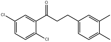 2',5'-DICHLORO-3-(3,4-DIMETHYLPHENYL)PROPIOPHENONE 结构式