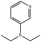 二乙基(3-吡啶基)-硼烷 结构式