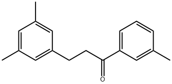 3-(3,5-DIMETHYLPHENYL)-3'-METHYLPROPIOPHENONE 结构式