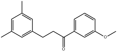 3-(3,5-DIMETHYLPHENYL)-3'-METHOXYPROPIOPHENONE 结构式