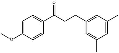 3-(3,5-DIMETHYLPHENYL)-4'-METHOXYPROPIOPHENONE 结构式