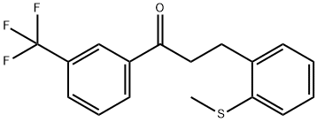 3-(2-THIOMETHYLPHENYL)-3'-TRIFLUOROMETHYLPROPIOPHENONE 结构式