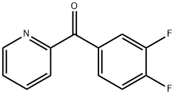 (3,4-二氟苯基)(吡啶-2-基)甲酮 结构式