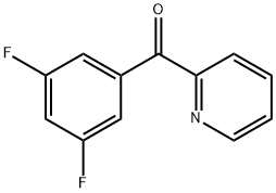 2-(3,5-DIFLUOROBENZOYL)PYRIDINE 结构式