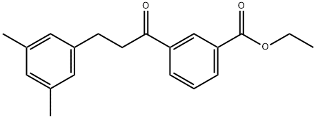 3'-CARBOETHOXY-3-(3,5-DIMETHYLPHENYL)PROPIOPHENONE 结构式