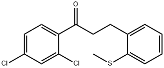2',4'-DICHLORO-3-(2-THIOMETHYLPHENYL)PROPIOPHENONE 结构式