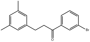 3'-BROMO-3-(3,5-DIMETHYLPHENYL)PROPIOPHENONE 结构式