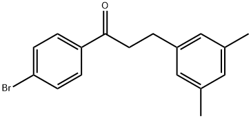 4'-BROMO-3-(3,5-DIMETHYLPHENYL)PROPIOPHENONE 结构式