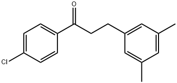 4'-CHLORO-3-(3,5-DIMETHYLPHENYL)PROPIOPHENONE 结构式