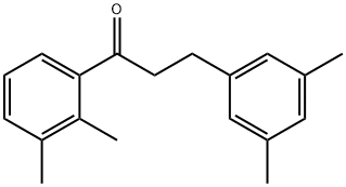 2',3'-DIMETHYL-3-(3,5-DIMETHYLPHENYL)PROPIOPHENONE 结构式