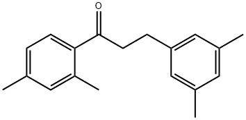 2',4'-DIMETHYL-3-(3,5-DIMETHYLPHENYL)PROPIOPHENONE 结构式