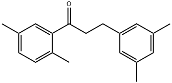 2',5'-DIMETHYL-3-(3,5-DIMETHYLPHENYL)PROPIOPHENONE 结构式