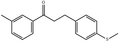 3'-METHYL-3-(4-METHYLTHIOPHENYL)PROPIOPHENONE 结构式