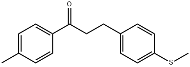 4'-METHYL-3-(4-METHYLTHIOLPHENYL)PROPIOPHENONE 结构式