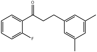 3-(3,5-DIMETHYLPHENYL)-2'-FLUOROPROPIOPHENONE 结构式