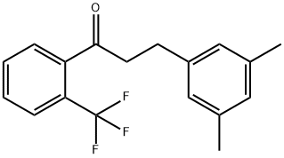 3-(3,5-DIMETHYLPHENYL)-2'-TRIFLUOROMETHYLPROPIOPHENONE 结构式