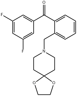 3,5-difluoro-2''-[8-(1,4-dioxa-8-azaspiro[4.5]decyl)methyl]benzophenone