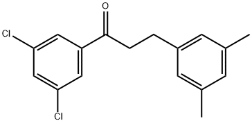 3',5'-DICHLORO-3-(3,5-DIMETHYLPHENYL)PROPIOPHENONE 结构式