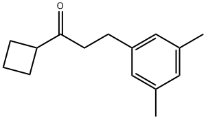 CYCLOBUTYL 2-(3,5-DIMETHYLPHENYL)ETHYL KETONE 结构式