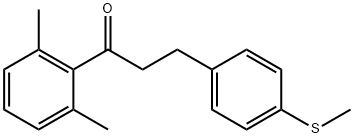 2',6'-DIMETHYL-3-(4-THIOMETHYLPHENYL)PROPIOPHENONE 结构式