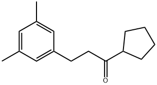 CYCLOPENTYL 2-(3,5-DIMETHYLPHENYL)ETHYL KETONE 结构式