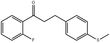 2'-FLUORO-3-(4-THIOMETHYLPHENYL)PROPIOPHENONE 结构式