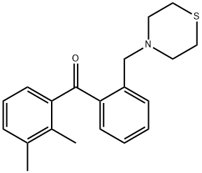 2,3-DIMETHYL-2'-THIOMORPHOLINOMETHYL BENZOPHENONE 结构式