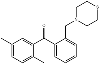 (2,5-二甲基苯基)(2-(硫代吗啉甲基)苯基)甲酮 结构式