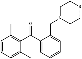 2,6-DIMETHYL-2'-THIOMORPHOLINOMETHYL BENZOPHENONE 结构式