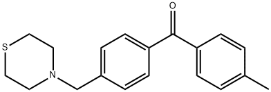 (4-(硫代吗啉甲基)苯基)(对甲苯基)甲酮 结构式