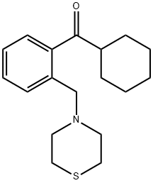 环己基(2-(硫代吗啉甲基)苯基)甲酮 结构式
