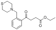 4-氧代-4-(2-(硫代吗啉甲基)苯基)丁酸乙酯 结构式