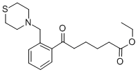 6-氧代-6-(2-(硫代吗啉甲基)苯基)己酸乙酯 结构式