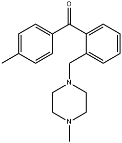 4'-METHYL-2-(4-METHYLPIPERAZINOMETHYL) BENZOPHENONE 结构式