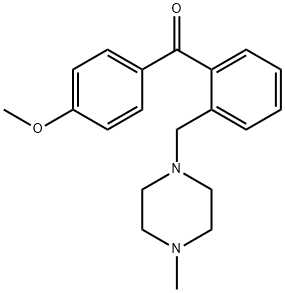 (4-甲氧基苯基)(2-((4-甲基哌嗪-1-基)甲基)苯基)甲酮 结构式