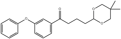 4-(5,5-DIMETHYL-1,3-DIOXAN-2-YL)-3'-PHENOXYBUTYROPHENONE 结构式