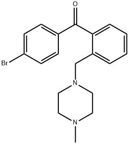 4'-BROMO-2-(4-METHYLPIPERAZINOMETHYL) BENZOPHENONE 结构式