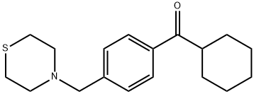 环己基(4-(硫代吗啉甲基)苯基)甲酮 结构式