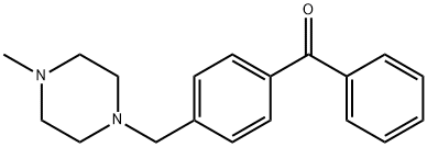 4-(4-METHYLPIPERAZINOMETHYL)BENZOPHENONE 结构式